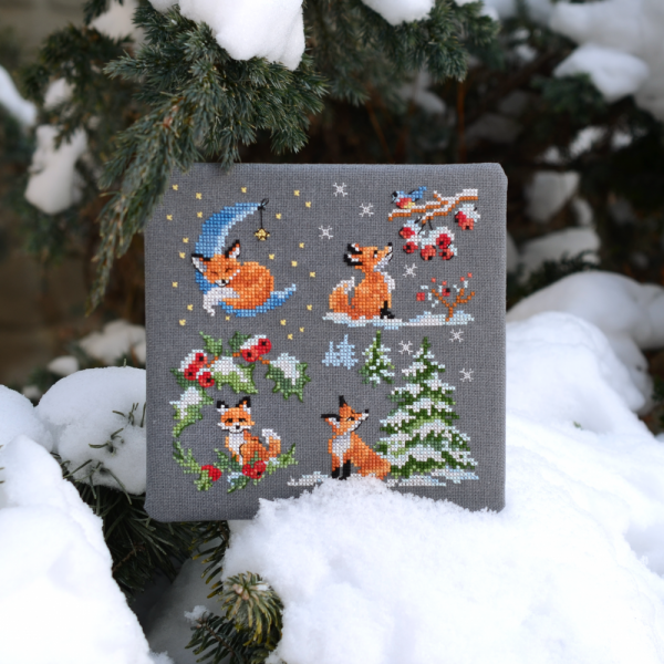 Tela Artis Winter Dreams X-1205 Counted Cross Stitch Kit, 32 Count Murano Evenweave