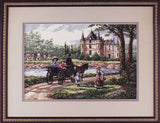 Dimensions Gold Collection M'Lady's Chateau 3790, Counted Cross Stitch Kit, 14 Count Ivory Aida