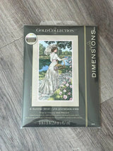 Dimensions Gold Collection A Summer Stroll 3868, Counted Cross Stitch Kit, 18 Count Ivory Aida