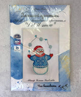 Cozy Crosses Let it Snow B001 Counted Cross Stitch Kit, Plastic Canvas Snowman Ornament