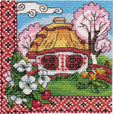 Counted Cross Stitch Kit hut "Flowering Podolia