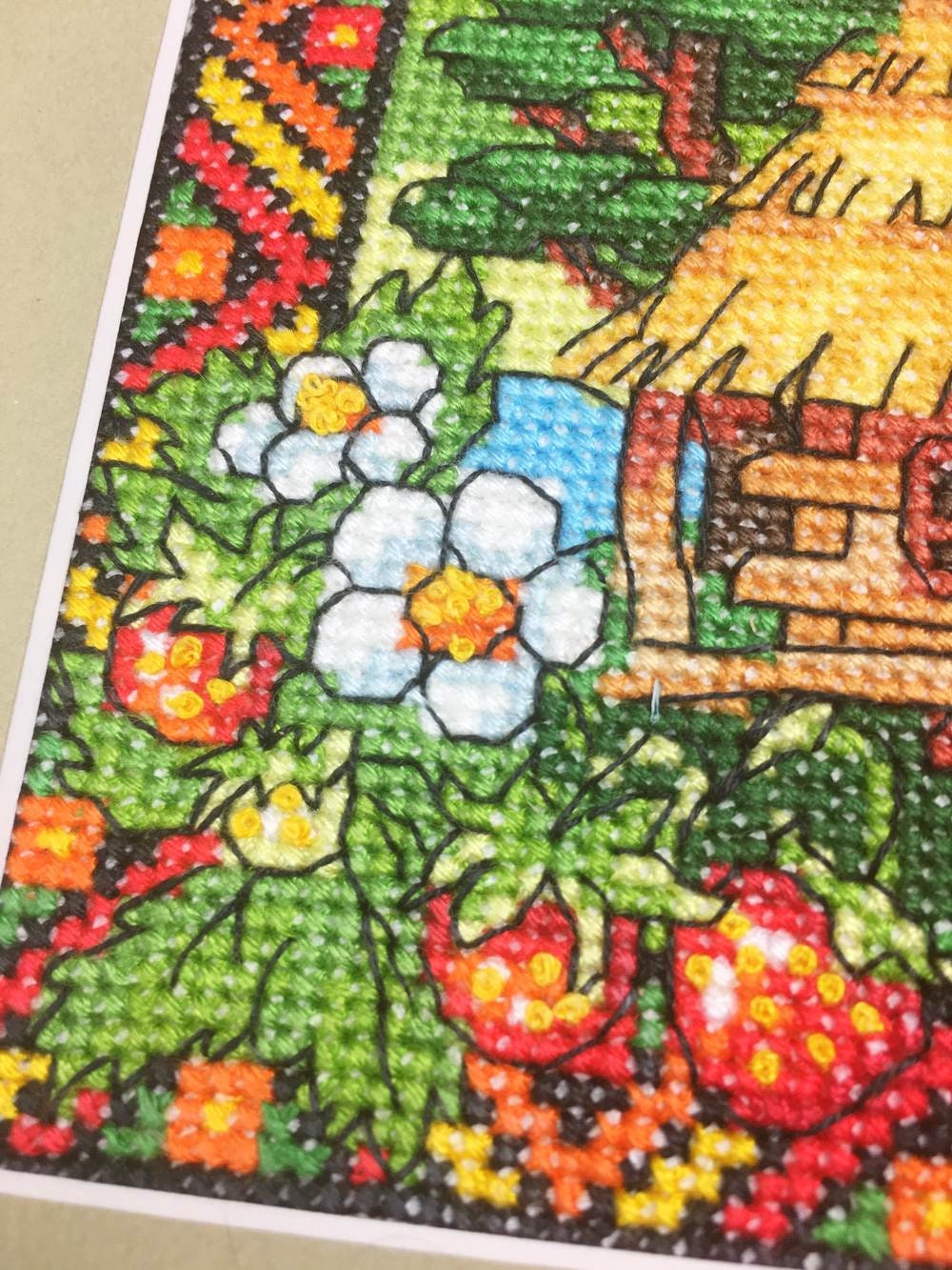 Counted Cross Stitch Kit, Volhynia Strawberries (Hut), 01297