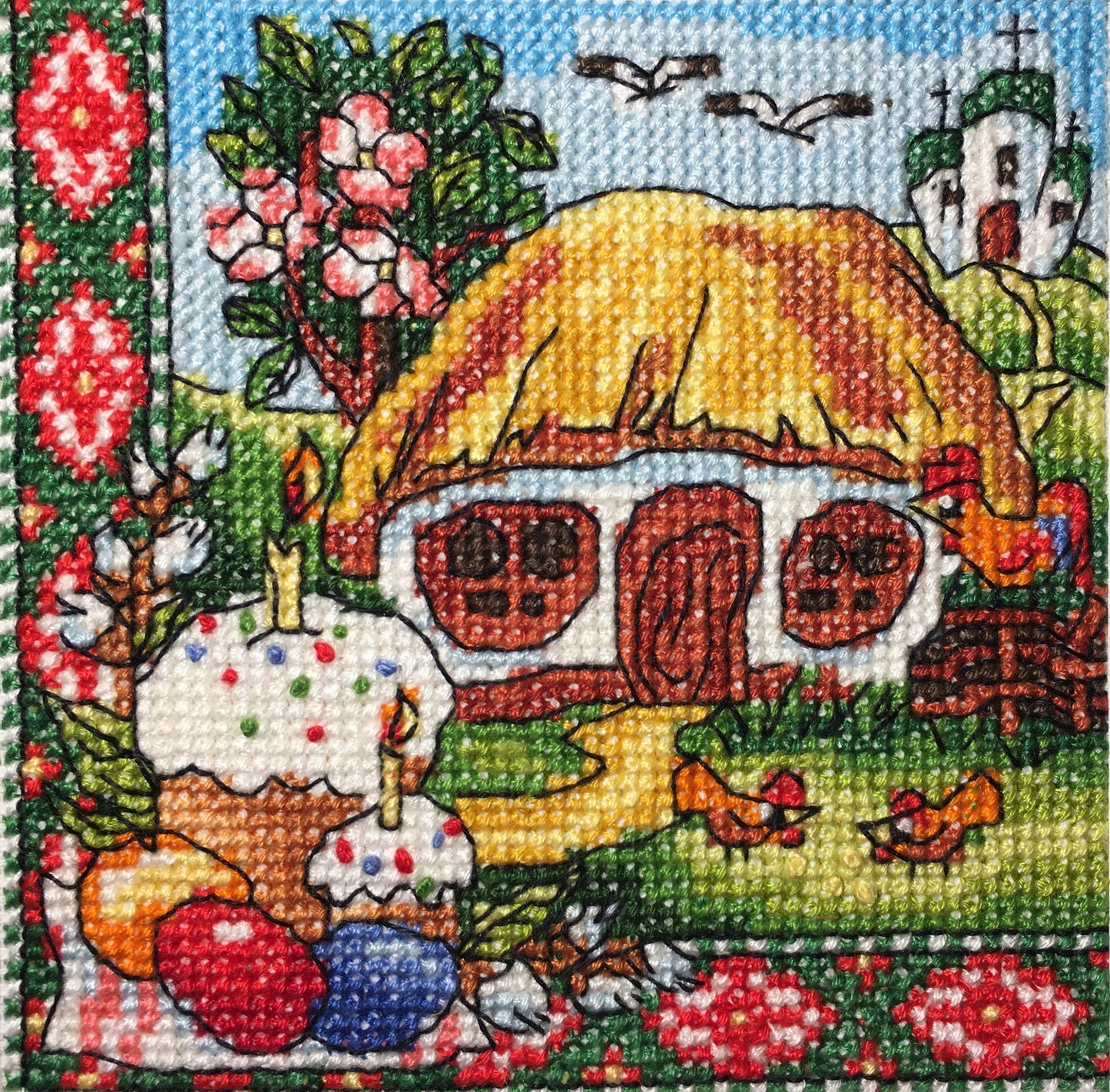 Counted Cross Stitch Kit, Easter (Hut), 01303
