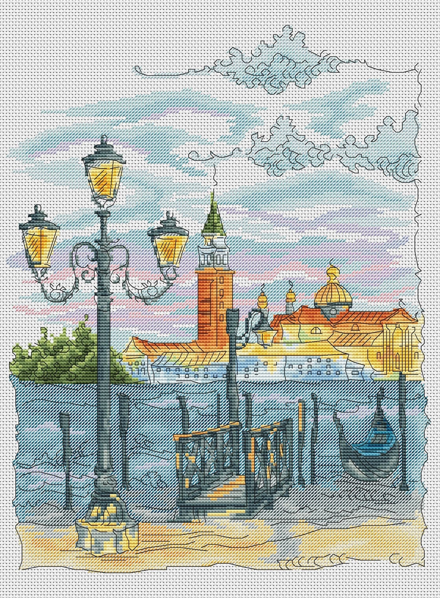 Counted Cross Stitch Kit, Venice, IRIS-DESIGN, 04109