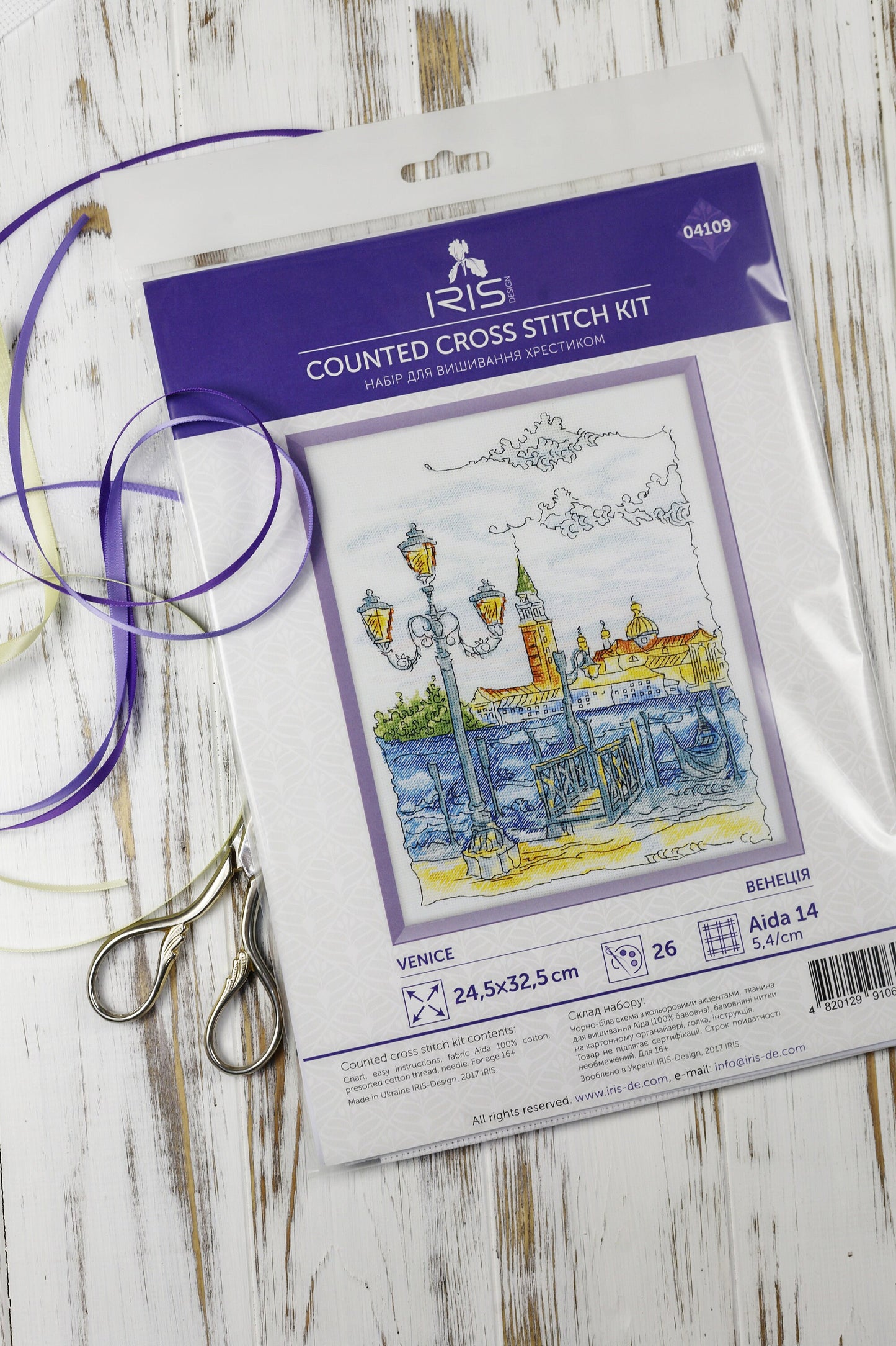 Counted Cross Stitch Kit, Venice, IRIS-DESIGN, 04109