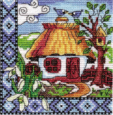 Counted Cross Stitch Kit, Spring Ukraine(Hut), 01271