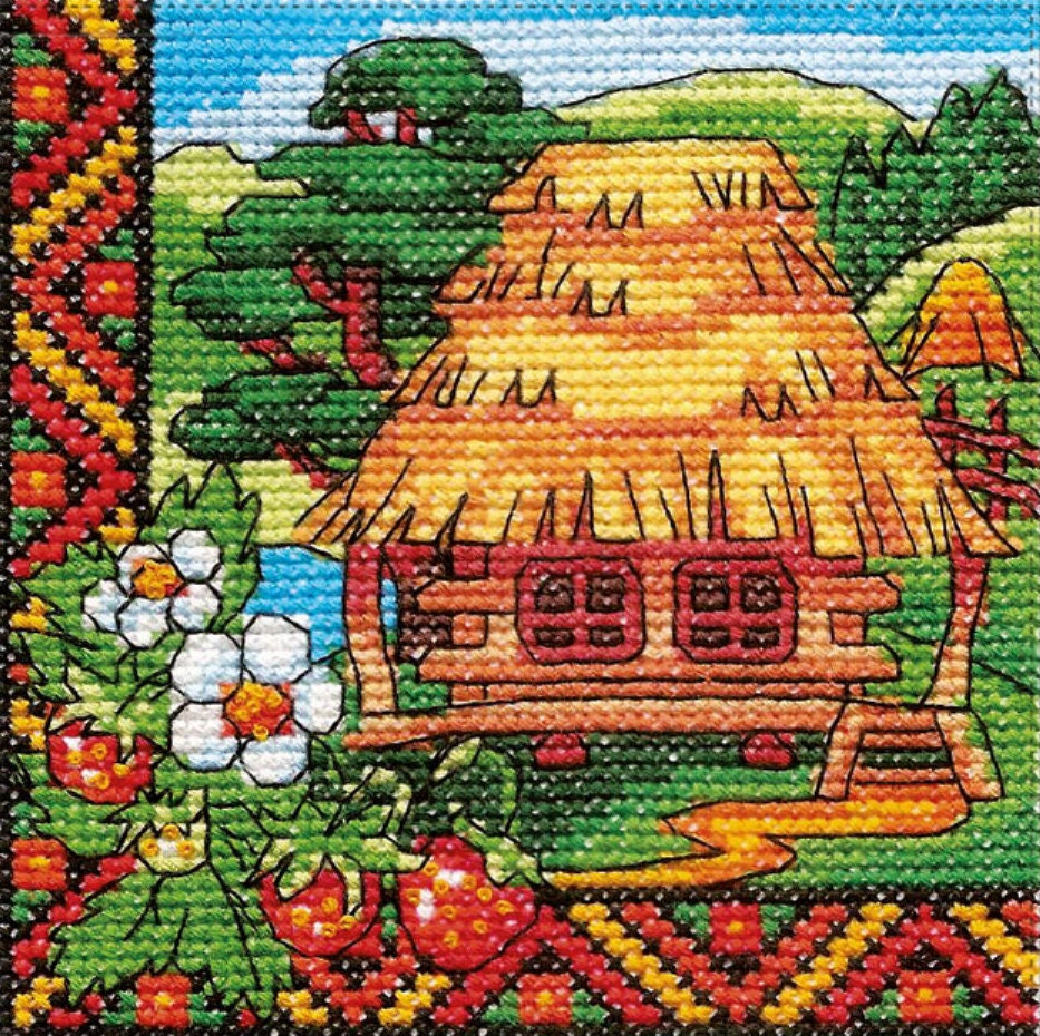 Counted Cross Stitch Kit, Volhynia Strawberries (Hut), 01297