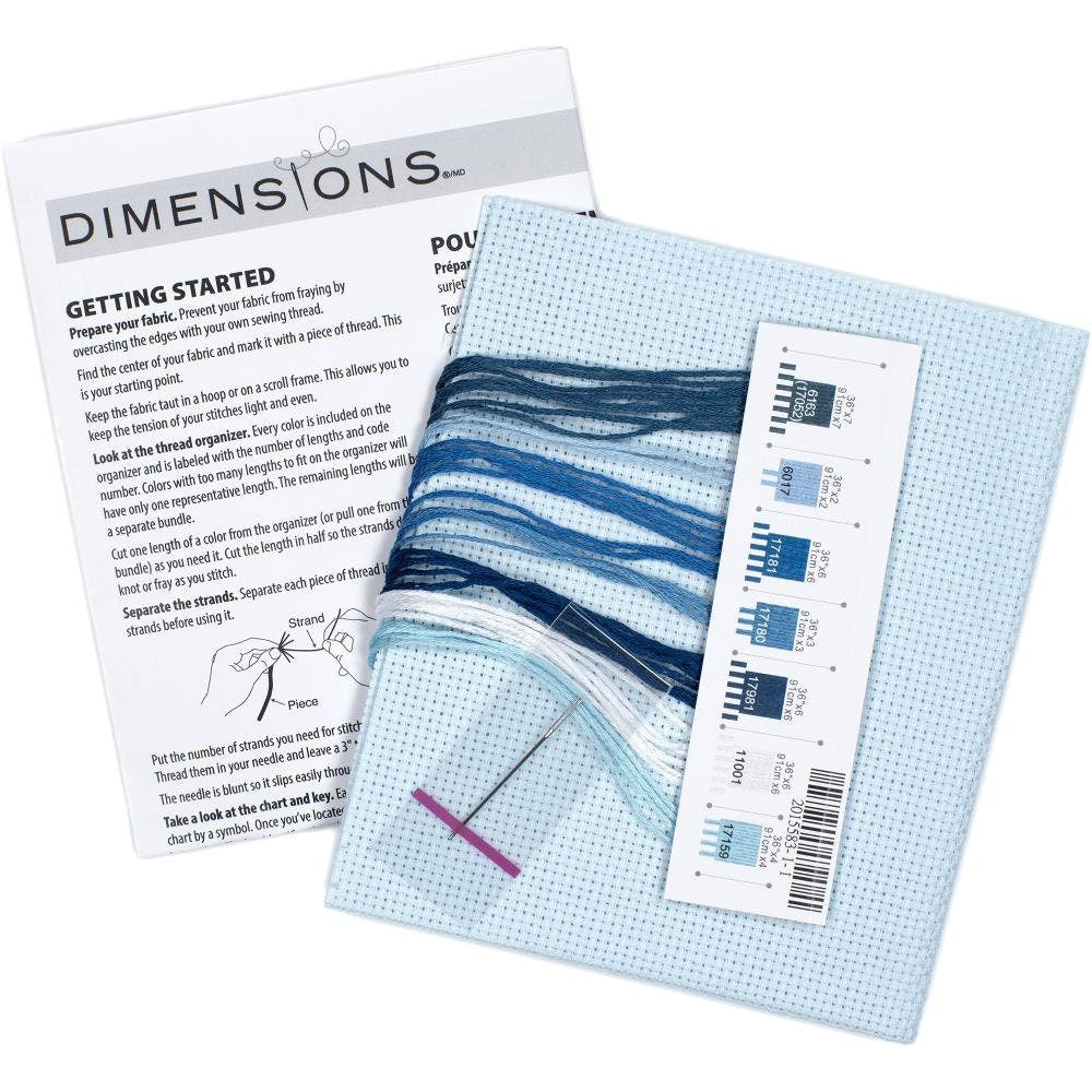 Dimensions Counted Cross Stitch Kit - Sea Turtle  14 Count, 70-65220