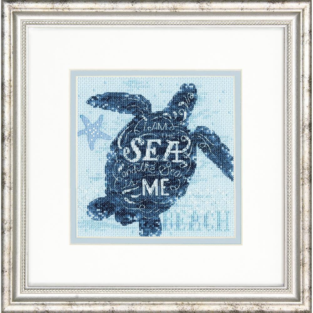 Dimensions Counted Cross Stitch Kit - Sea Turtle  14 Count, 70-65220