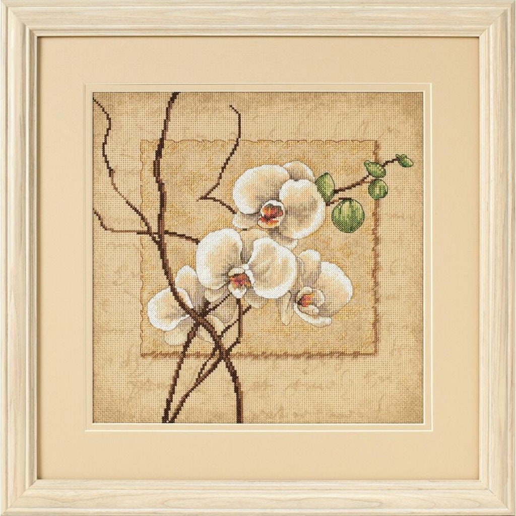 Counted Cross Stitch Kit DIMENSIONS, Oriental Orchids, 35176, Decor Gift Set NEW