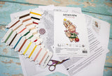Counted Cross Stitch Kit LETISTITCH Christmas Rabbit Ornament L8056, plastic canva