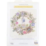 Counted Cross Stitch Kit Dimensions Gold Collection, Cottage Wreath 18 Count, 70-35427