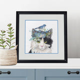 Dimensions Counted Cross Stitch Kit - Floral Crown Cat 16 Count, 70-35433 NEW