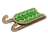 Beaded Sled Stitch Kit: Plywood Ornament Craft (2.2"X4")