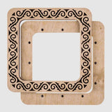 Magnetic Plywood Embroidery Hoop: Cross Stitch Frame (5.5"x5.5")