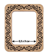 Embroidery frame with strong magnetic, plywood, LIGHT Color, 2.55x3.54 IN (6.5x9 cm)