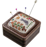 DIY Cross Stitch Needle Holder Kit: Plywood Needle Case, Embroidery Top