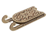 Beaded Sled Stitch Kit: Plywood Embroidery Craft (6x10cm)