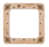 Magnetic Plywood Embroidery Hoop: Cross Stitch Frame (5.5"x5.5")