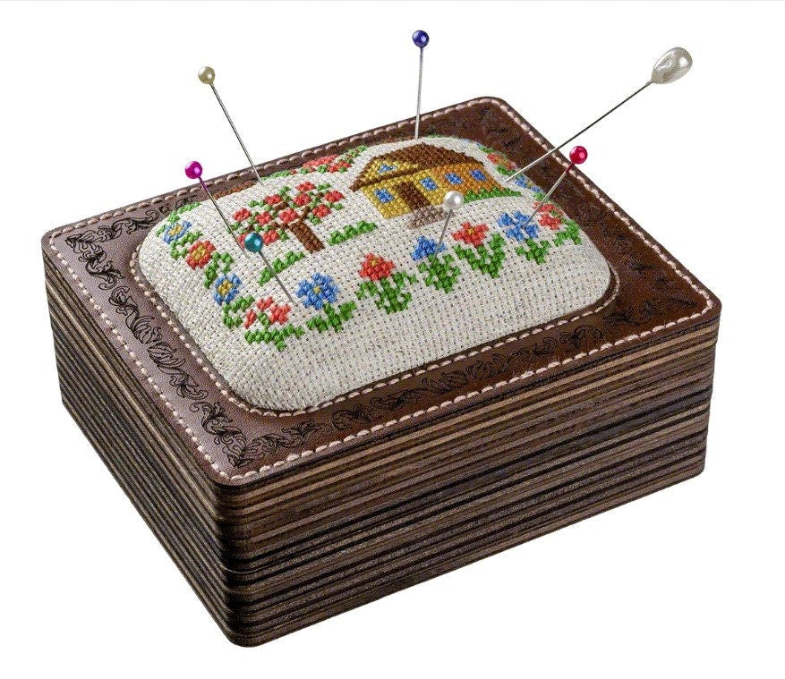 DIY Plywood Needle and Bead Holder Kit: Embroidery Top