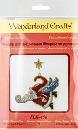 Bead Embroidery Kit On Wood, Santa, LK-456 ( beads , thread, needle, plywood base included)