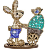Bead Embroidery Kit: Easter Bunny Decoration (DIY)
