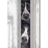 Dimensions Counted Cross Stitch Kit 10"X14", Peeking Pups (14 Count), 70-35400