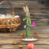 Bead Embroidery Kit: Easter Bunny Decoration DIY Craft