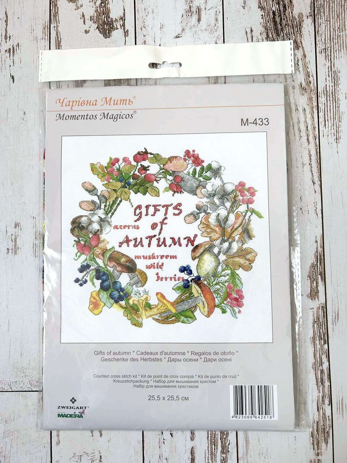 Counted Cross Stitch Kit Momentos Magicos, Gifts of Autumn, M-433