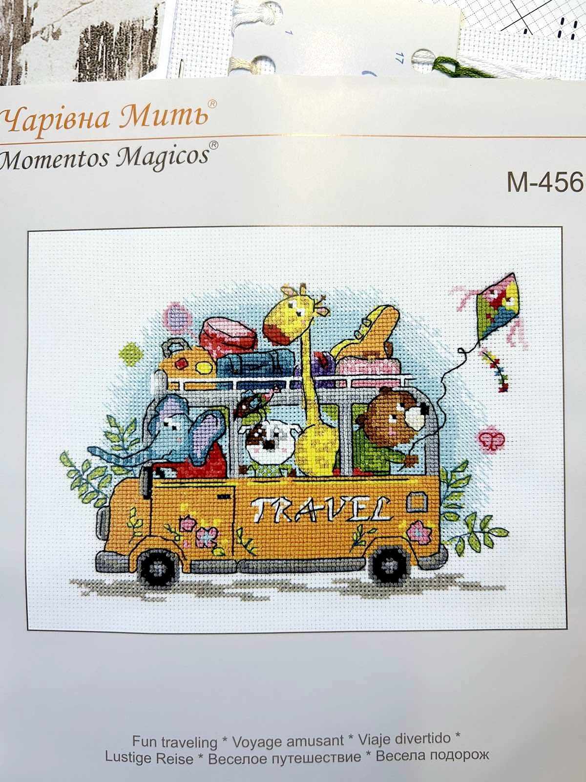 Counted Cross Stitch Kit Momentos Magicos, Have a nice trip, M-456