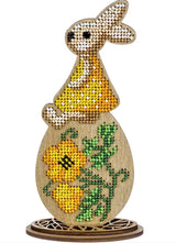 Bead Embroidery Kit: Easter Rabbit Decoration DIY Craft