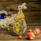 Bead Embroidery Kit: Easter Rabbit Decoration DIY Craft