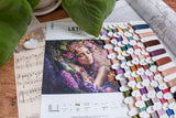 Counted Cross Stitch Kit LETISTITCH  Bed of Flowers/Lit de Fleurs, L8081