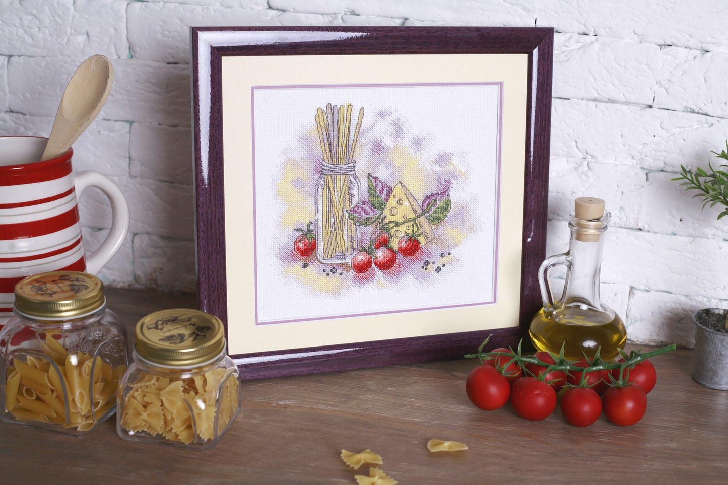 Cross-Stitch Kit, Still life with pasta Iris Design 05217