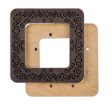 Plywood Embroidery Hoop with Magnetic Holders, for Cross Stitch 2.3x2.3 IN