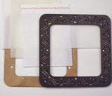 Plywood Embroidery Hoop with Magnetic Holders, for Cross Stitch 2.3x2.3 IN