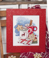 Cross Stitch Kit Coffee for two, Iris Design 05529, DIY Kit