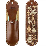 Kit for making a scissor case made from faux leather, 14*4 cm, TL-063