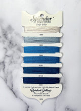 Threads kit Splendor Royal Delft Blue, 100% Silk, each color 2yd., SC-06 ( 1 Item)