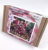 Cross Stitch Kit Red Heart: Spark of Love, Beads & Crystals