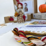 Autumn Angel Cross Stitch Kit: Beads & Crystals on Plastic