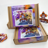 Witch Cross Stitch Kit: Beads & Threads on Plastic Base