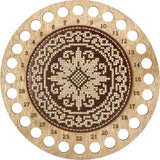 DIY Thread Organizer Kit: Faux Leather Ornament, Needlework Gift (15x15cm)