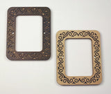 Dark Brown Plywood Embroidery Hoop with Magnetic Holders ( 2.55x3.54 IN)