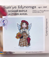 Autumn Angel Cross Stitch Kit: Beads & Crystals on Plastic