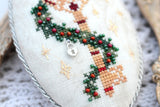 Counted Cross Stitch sampler Key Tela-Artis X-401, Evenweave Fabric, hand-dyed DMC muline, melange
