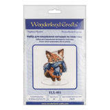 Fox Cross Stitch Kit: Winter Ornament DIY on Perforated Plastic