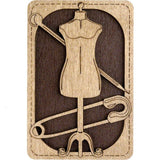 Organizer plywood for needles with magnetic lid, 2.36"x3.5" IN, ZBN-029