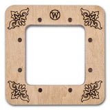 Plywood Embroidery Hoop, Magnetic Holders 5.5x5.5 IN - Celadon Color