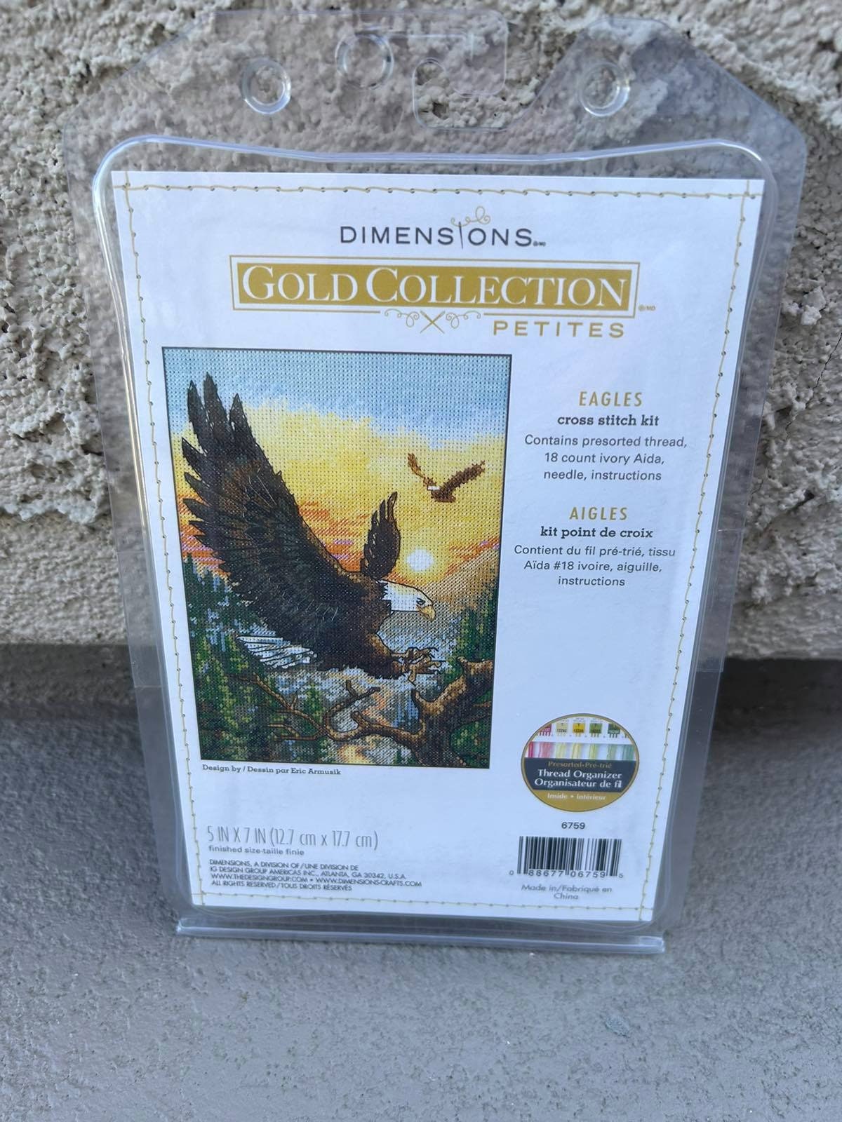 Dimensions Gold Collection Petites Counted Cross Stitch Eagles, 18 Count, 06759